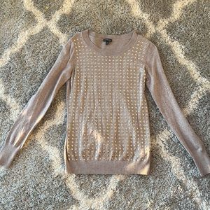 Express Women’s Cream & gold Sweater size Medium